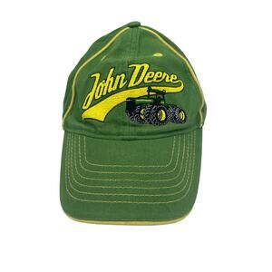 John Deere Tractor Hat Canvas Green Adjustable Small Medium